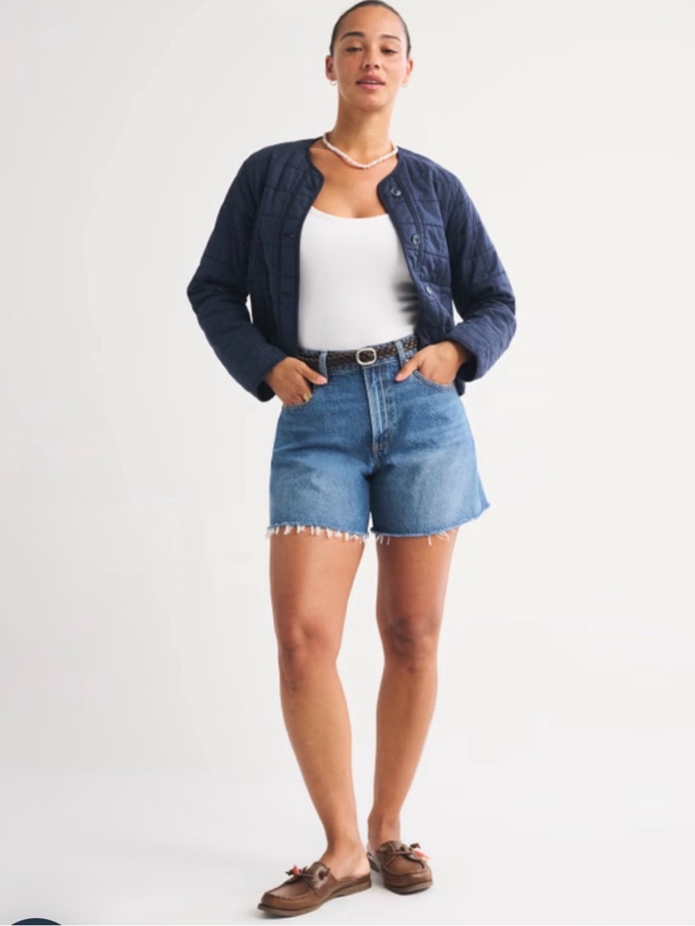 Abercrombie Curve Love Loose Shorts High Rise 28
